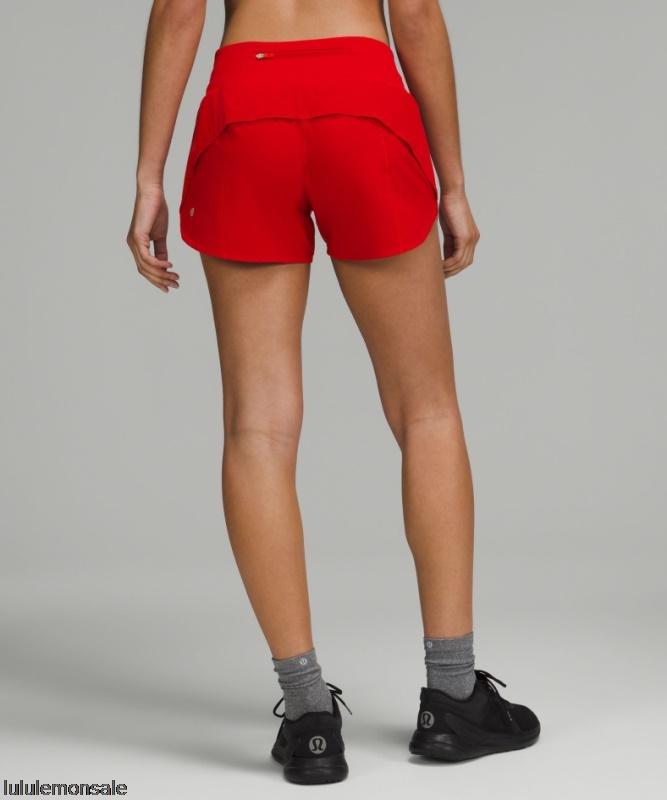 Lululemon Damen DELULU367 | Lululemon Deutschland Dunkelrot Beschleunigen Mittelhohe Gefüttert Kurz 4